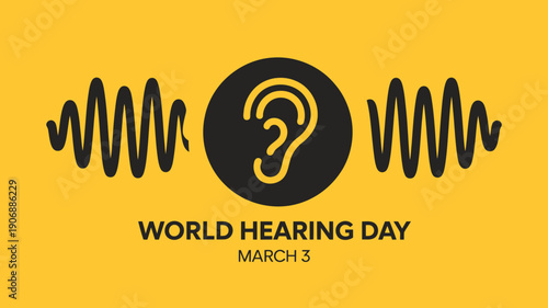 World Hearing Day Awareness Graphic