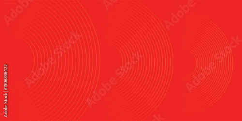 Vibrant Red Abstract Background With Large Concentric Circles And Subtle Texture Pattern