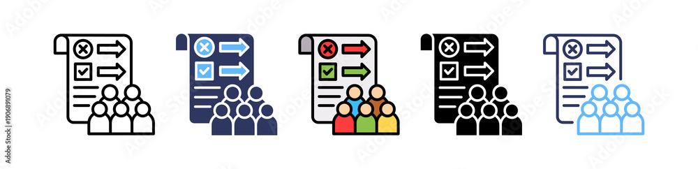 Fototapeta premium Social Norms isometric icon
