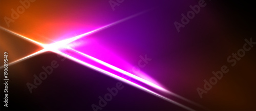 Bright abstract light streaks dominate dark background. Vivid colors blend, creating dynamic visual impact. Energy radiates from central point.