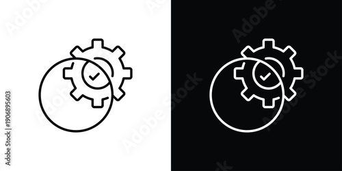 Combine icon sheet black and white