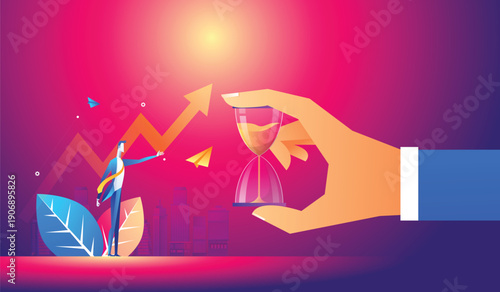 Time Management & Business Growth Concept