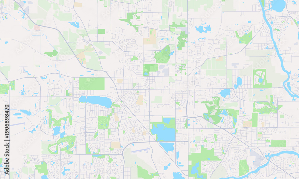 Fototapeta premium Crystal Lake Illinois map