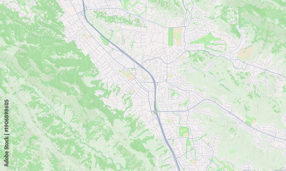 Obraz premium Danville California map