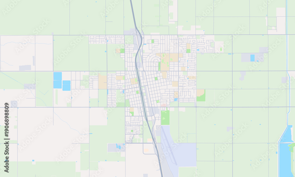Fototapeta premium Delano California map