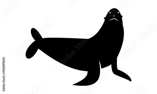 sea lion vector silhouette