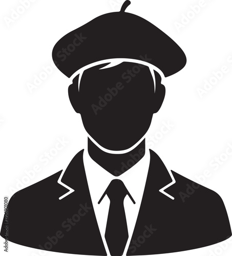 Black silhouette vector