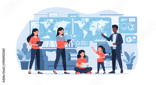 A serene blue potted plant in a corner brings calmness to any space, perfect for home decor or office ambiance.