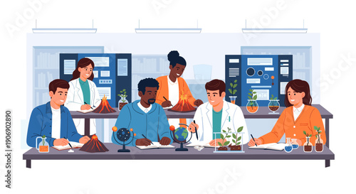 A calm and focused atmosphere perfect for brainstorming ideas in a modern office setting.