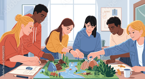 A calm student diligently writes notes, perfect for educational content or motivational themes.