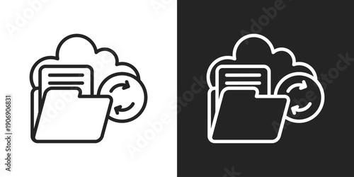 Logging Icon In Black And White Outline Style