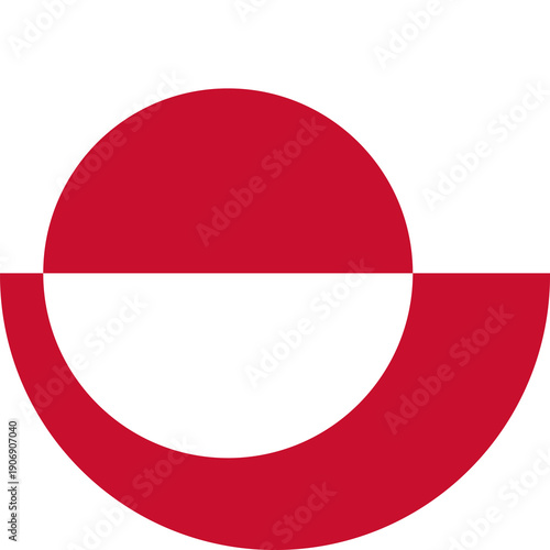 Flag of Greenland circle flat icon. Round Greenland flag simple badge. Flag of Greenlander country flag sign, symbol, banner, button, sticker. Free Download Flag of Greenland circle flat icon. Round Greenland flag simple badge. Flag of Greenlander country flag sign, symbol, banner, button, sticker. - GFXLoad