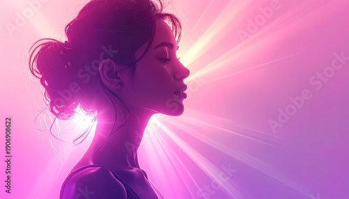 silhouette of a girl