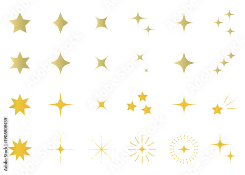 ゴールドのキラキラ背景イラスト素材