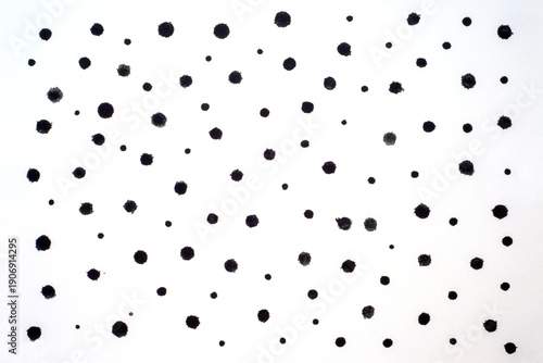 Minimal Black Dot Pattern on White Background