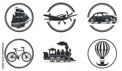 A collection of stylized water drop designs in black and white outline vector style, ideal for decorative projects and branding