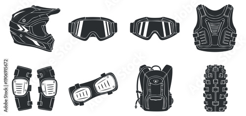 A collection of coins in various stacks and arrangements in outline vector style, suitable for financial illustrations and icon designs