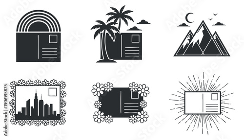 A collection of skincare routine line art illustrations featuring women applying products, in minimalist vector style, suitable for beauty and wellness branding