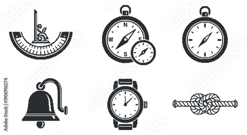 A collection of various drone illustrations in outline vector style, suitable for technology and logistics projects