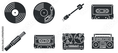 A collection of skincare and wellness icons including facial masks, cream, leaves, and beauty symbols in modern minimalist vector style, perfect for health and beauty branding