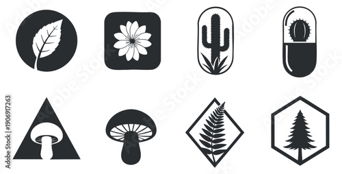 A collection of various microchip designs including DIP, SOIC, and QFN in black and white outline vector style, ideal for technology and electronics projects