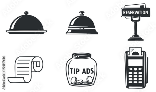 A set of security icons featuring keys, locks, shields, and fingerprints in minimalist outline vector style, ideal for cybersecurity and digital protection projects