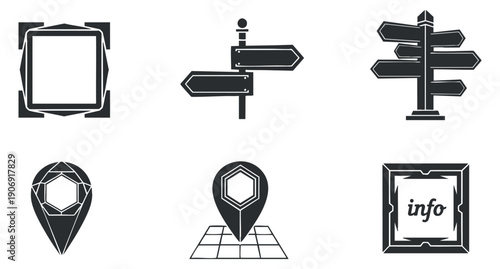 A collection of skincare facial rollers in outline vector style, ideal for beauty and wellness branding