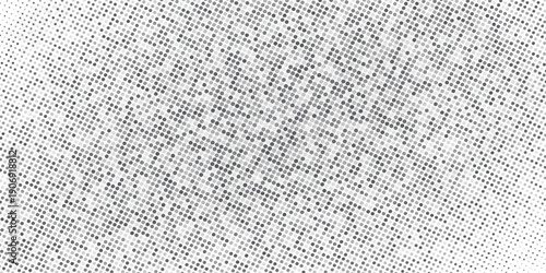 modern Halftone effect dotted black gradient background. Vector abstract texture, minimal pixilated pattern. Eps10 vector