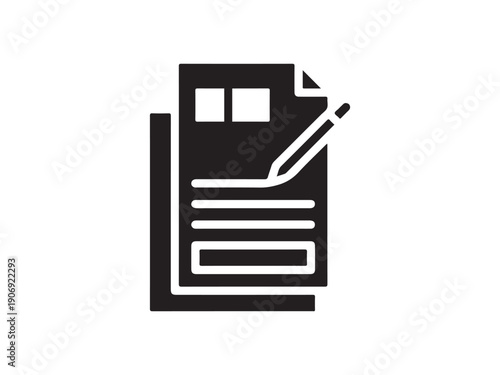 document icon on white background