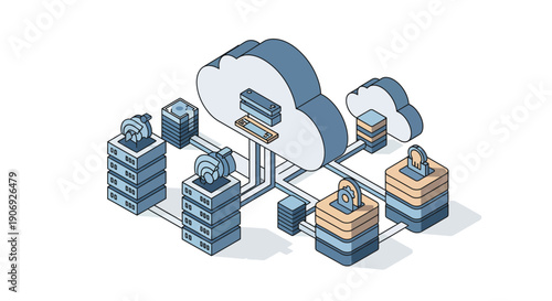 Secure cloud computing infrastructure with encrypted data storage