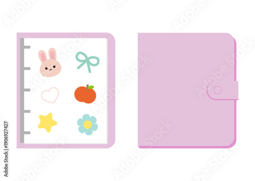 Sticker and sticker book illustration