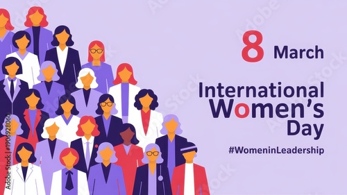 International women's day celebration with diverse group of women