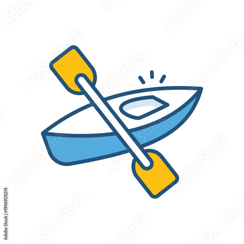 Canoe vector icon