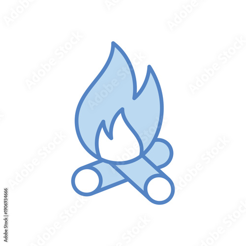 Campfire vector icon