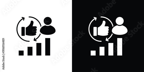 Popularity Icon Sheet Multiple Style Collection Isolated Vector