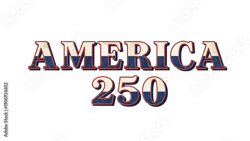 America 250 logo with patriotic color scheme