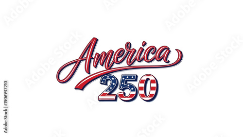 America 250 logo with patriotic colors and design