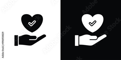 Acceptance Icon Sheet Multiple Style Collection Isolated Vector