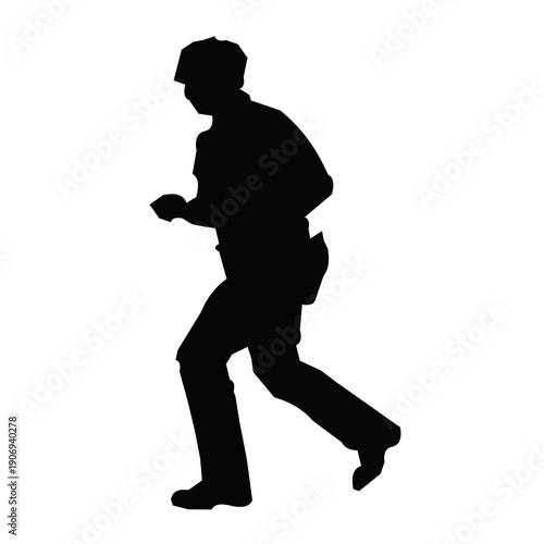 Man Running Silhouette