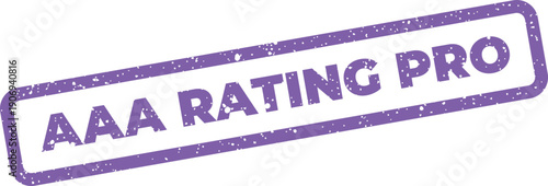 Distressed rectangular stamp graphic displaying AAA RATING PRO, indicating professional grade expert endorsement