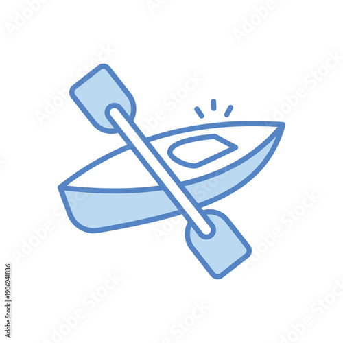 Canoe vector icon