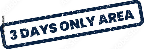 Distressed rubber stamp displaying a limited time offer for a specific area, ideal for promotional materials