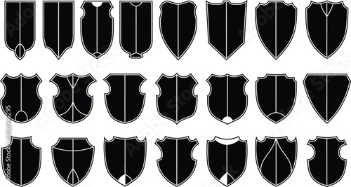 Collection of 22 unique arrowhead silhouettes