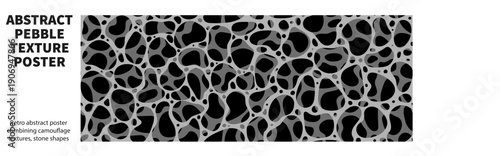 Seamless Pebble Texture Pattern with Abstract Stocnes. Organic Background