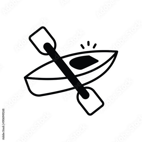 Canoe vector icon