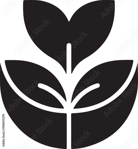 Black butterfly silhouette vector icon with ornate floral tribal patterns and vintage nature elements, designed as a decorative black art symbol or tattoo illustration on white