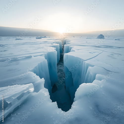 ice on the lake