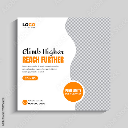 Climbing Social Media Instagram Post Banner Template