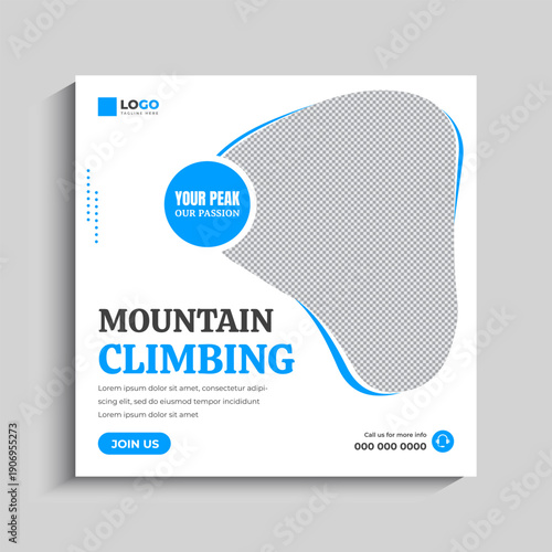 Climbing Social Media Instagram Post Banner Template