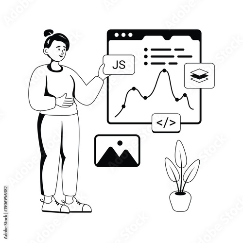 A handy glyph illustration of javascript coding and performance analytics